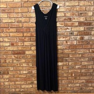Elegant Black Sleeveless Maxi Dress